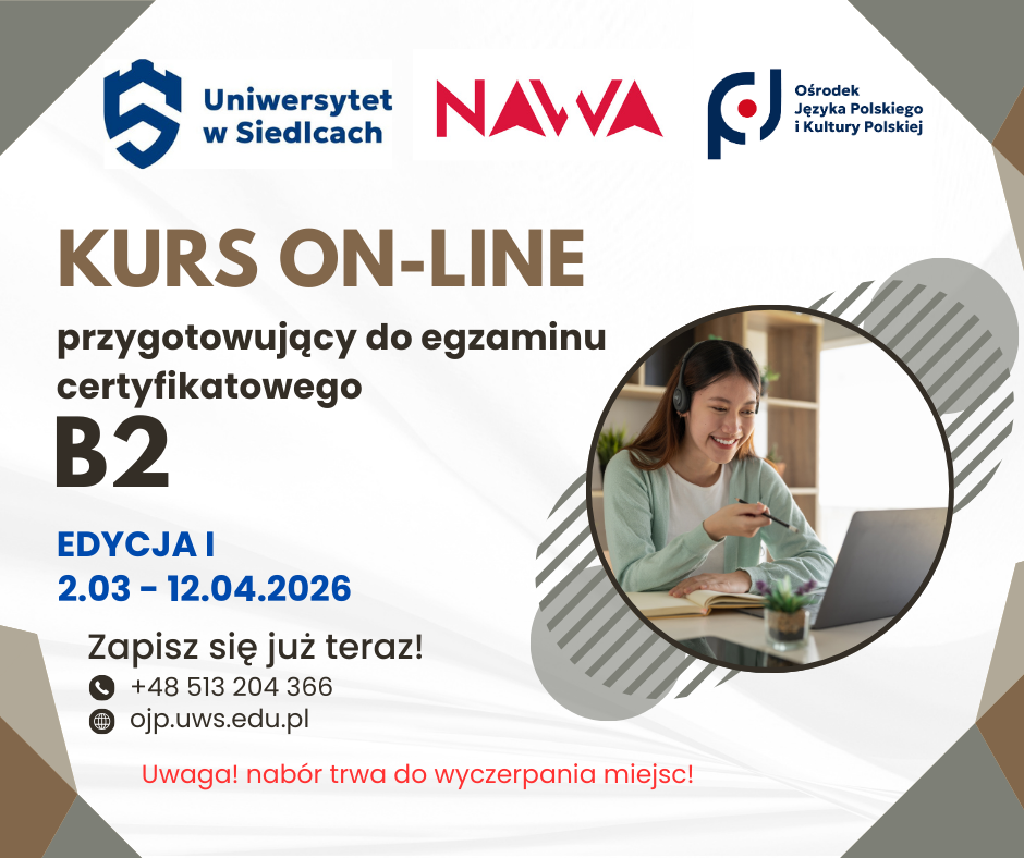 Nabór na zdalny kurs języka polskiego
